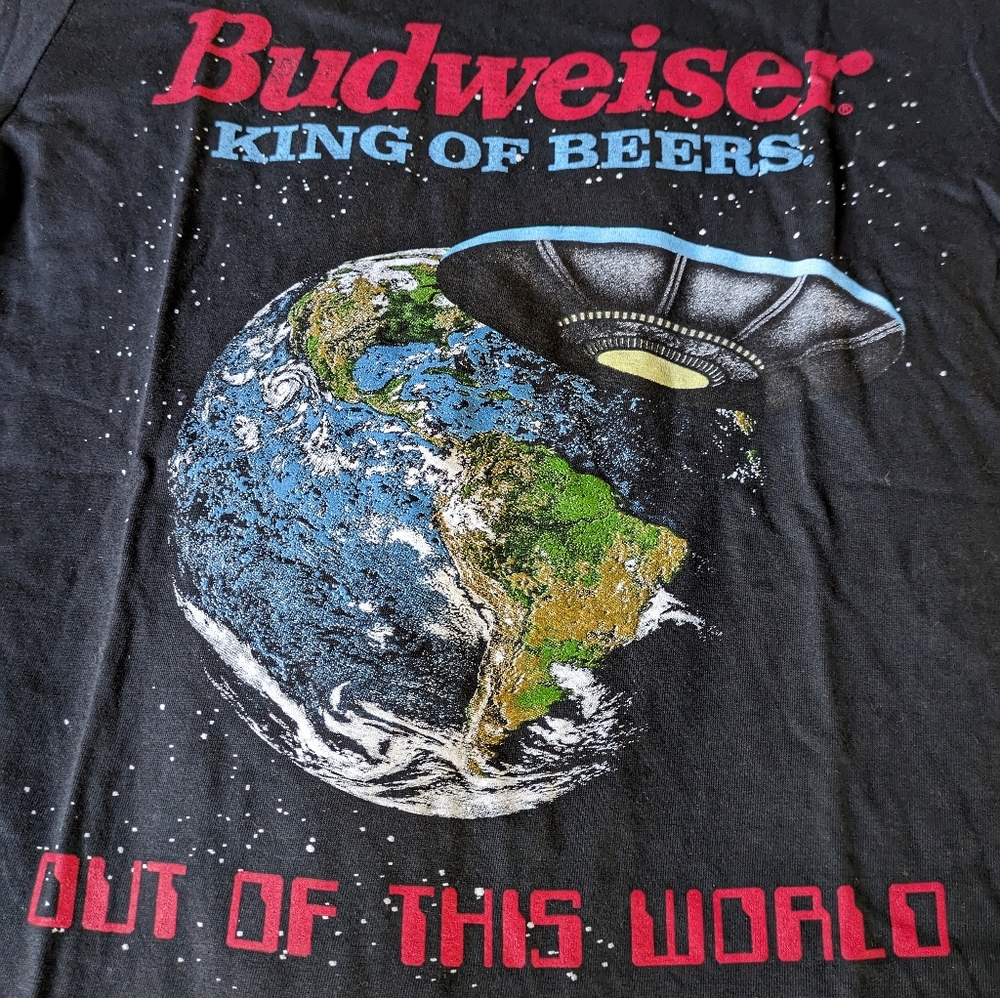 Brew City Budweiser Men Small King of Beers Out of this World Cotton 092025 - Picture 2 of 6
